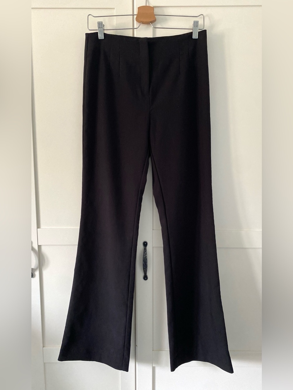 H&M Women’s Black Tailored Flare Pants | Business Classic Minimalist | Size 10